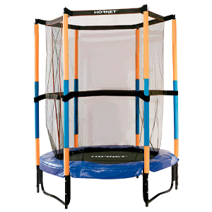 Hudora kinder-trampolin SALTO EN con Red de seguridad - 140cm